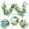 6 Ft Shell Garland with Starfish & Greenery, Coastal Beach Decor